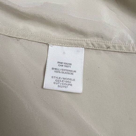 Equipment XSmall Silk Cream & Snake Print Button Up Long Sleeve Shirt Women’s - Picture 11 of 11